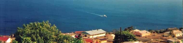 RMS St Helena seen from New Ground - click to go to Contents page